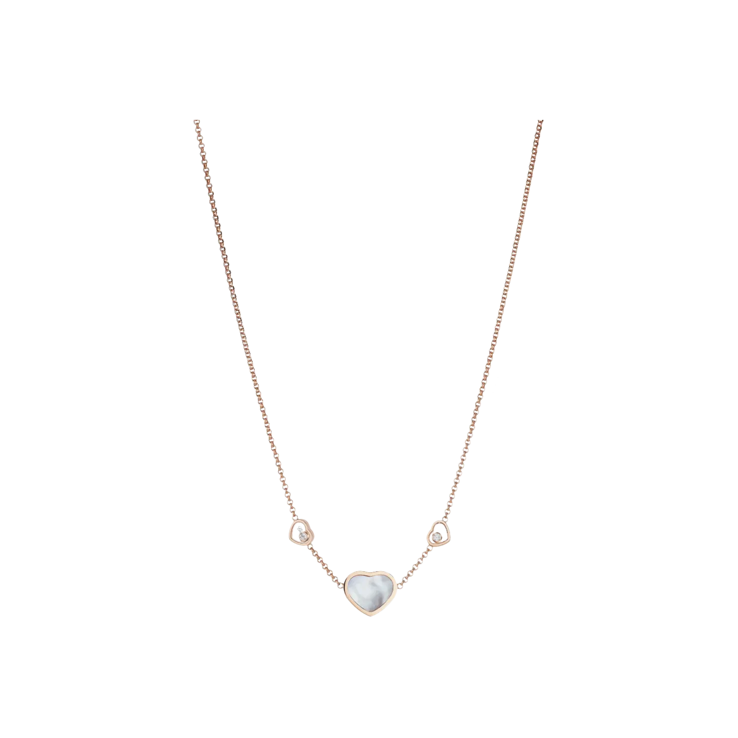 

Колье Chopard из розового золота с бриллиантами и перламутром