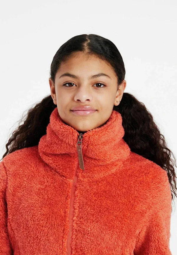 Куртка Protest Riri jr fleece jacket, тоска красный — фото 4