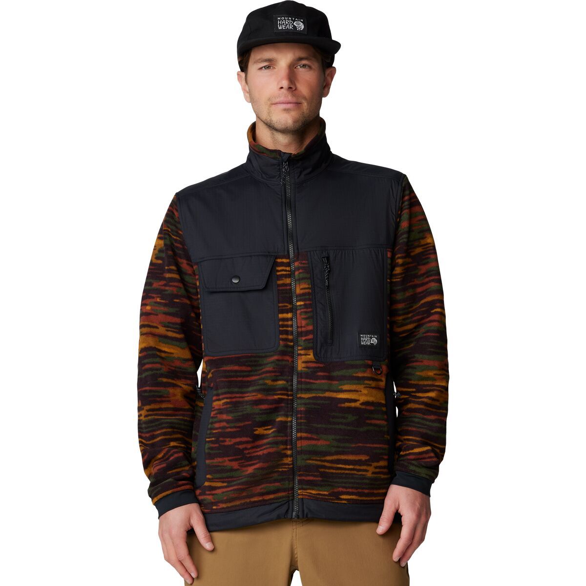 

Флисовая куртка на молнии First tracks Mountain Hardwear, мультиколор