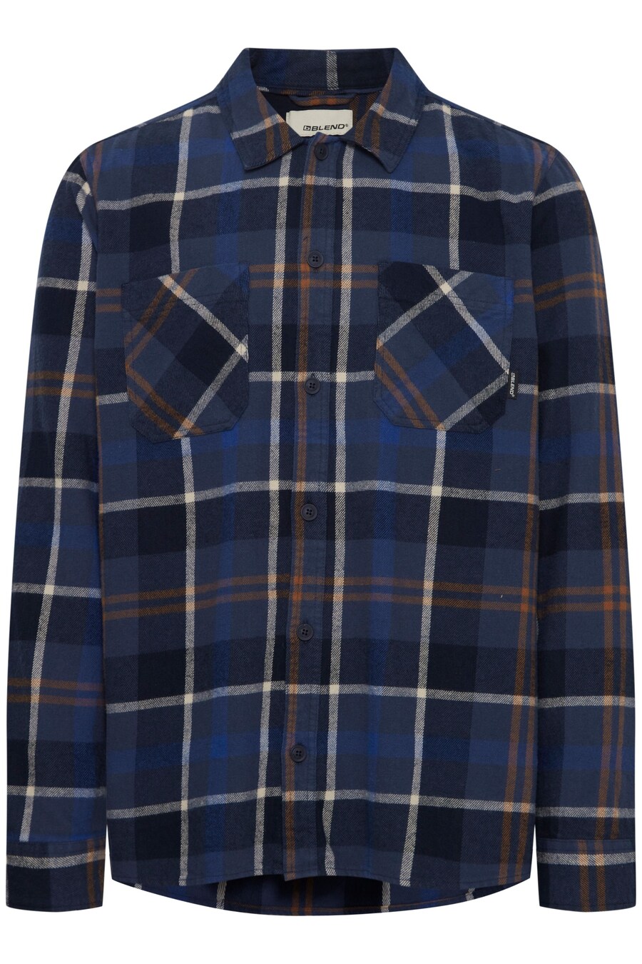 

Клетчатая рубашка BLEND Regular fit Button Up Shirt, синий/темно-синий