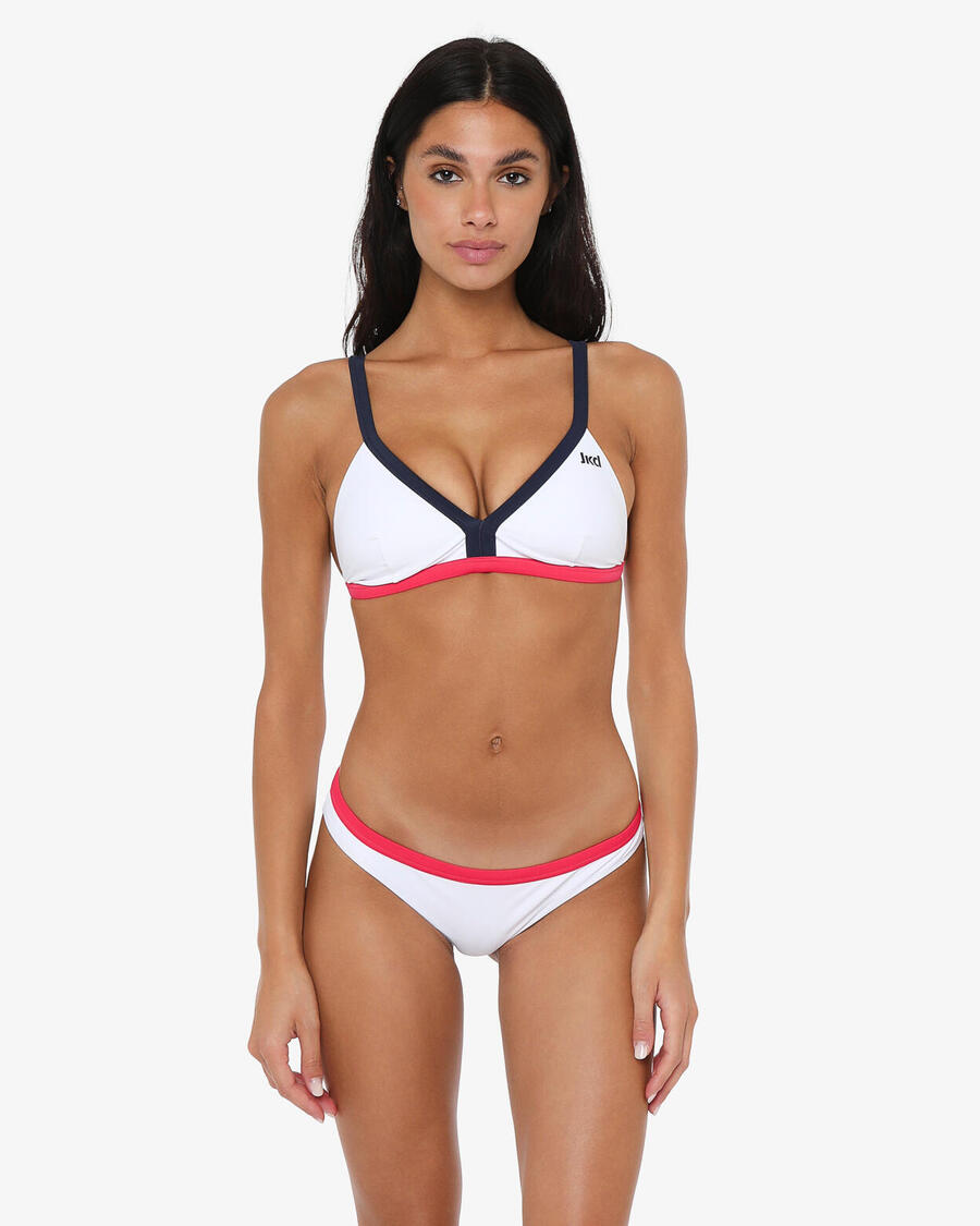 

JAKED Плавки женские белые из синтетического материала для плавания