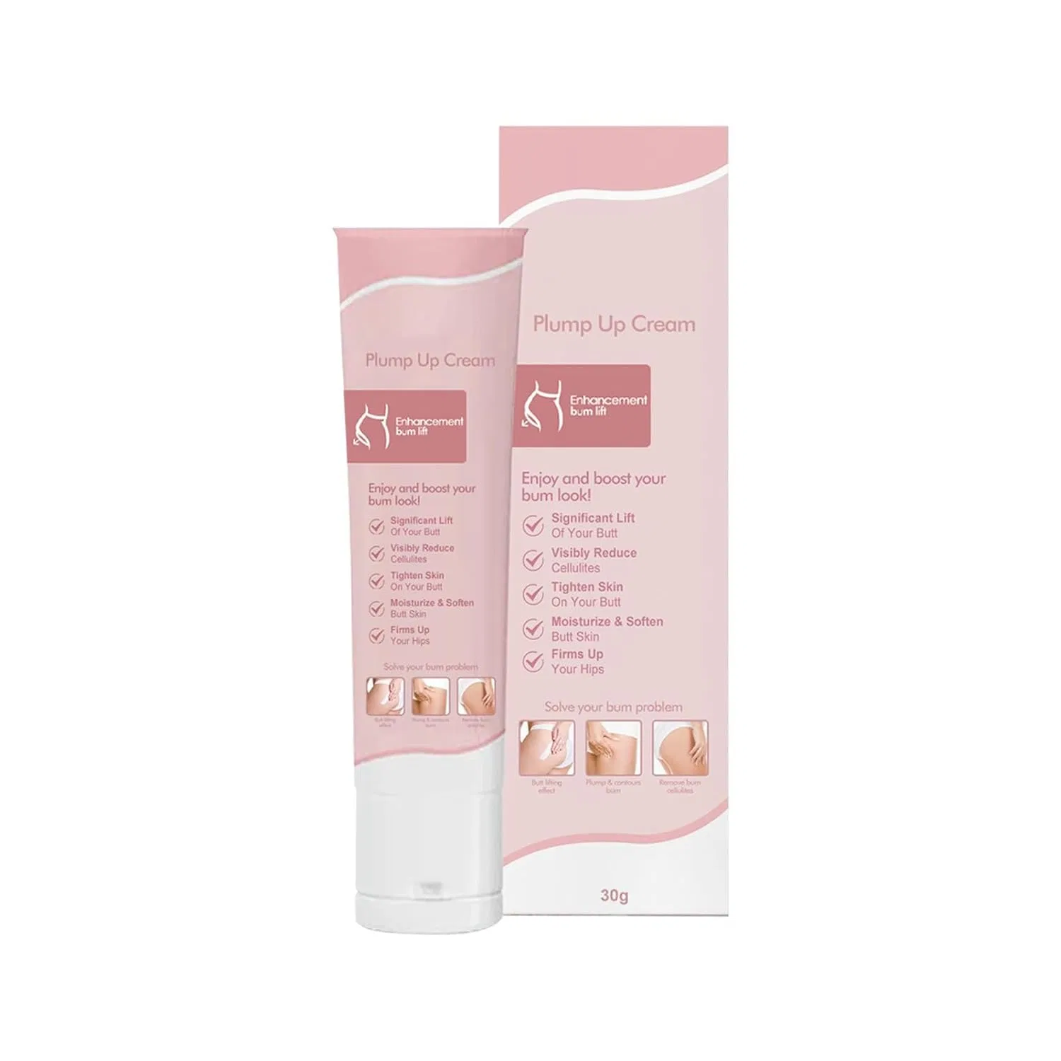 Крем для увеличения ягодиц Hip Lift Up Cream, 11.8 x 4.6 см ‎Iunser, Pink