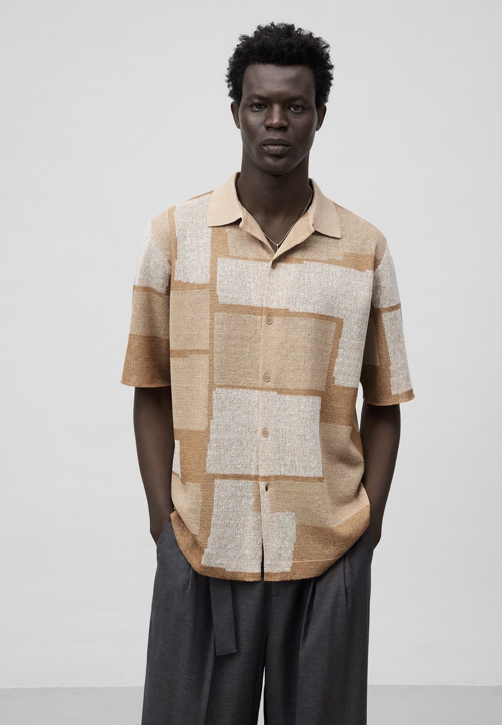 

Рубашка PRINTED WITH BUTTONS ADOLFO DOMINGUEZ, естественный