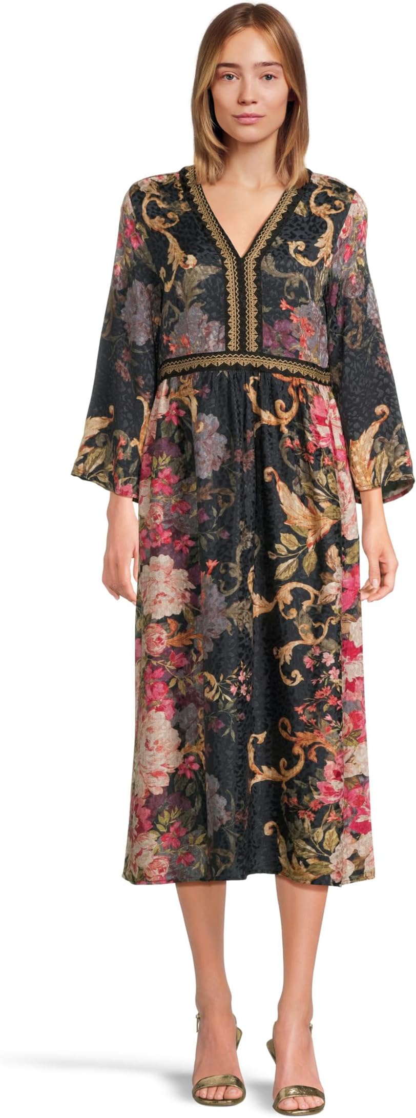 

Женское платье-кимоно с рукавами - Cherie Johnny Was, Cheri