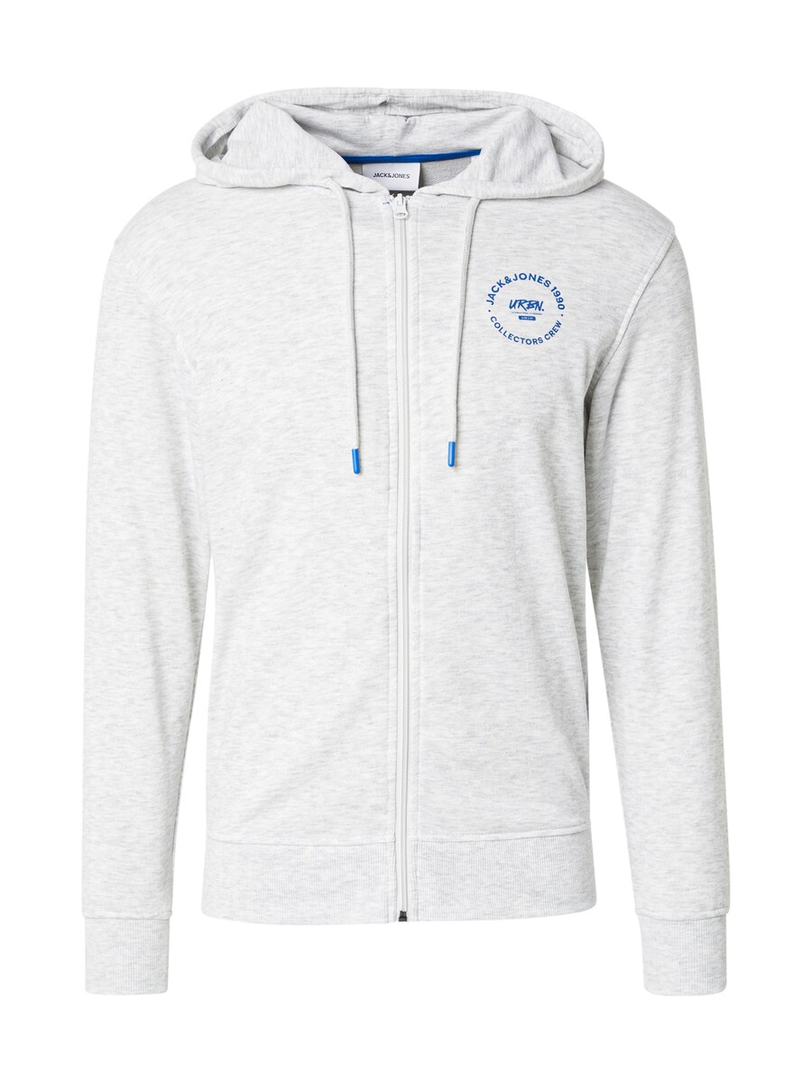 

Толстовка с капюшоном на молнии JACK & JONES, цвет mottled white