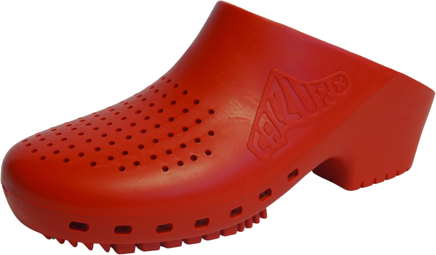 

Классические сабо CALZURO с отверстиями - унисекс сабо для женщин и мужчин - противоскользящая обувь - автоклавируемые резиновые кухонные и медицинские сабо, красный