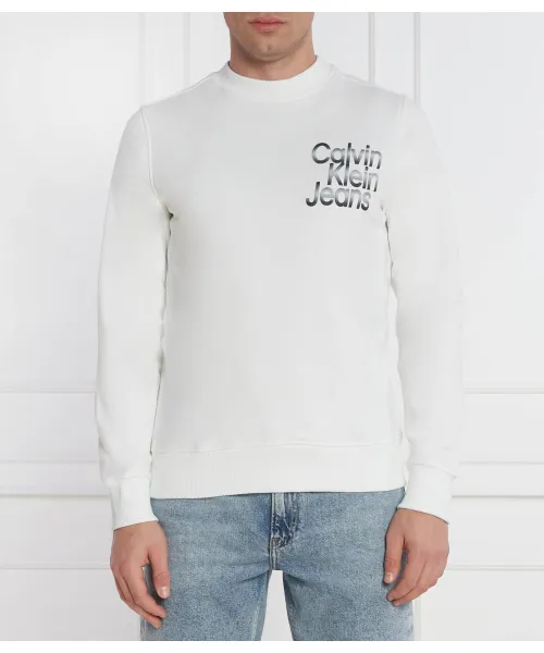 

Толстовка Regular fit Calvin Klein Jeans, белый