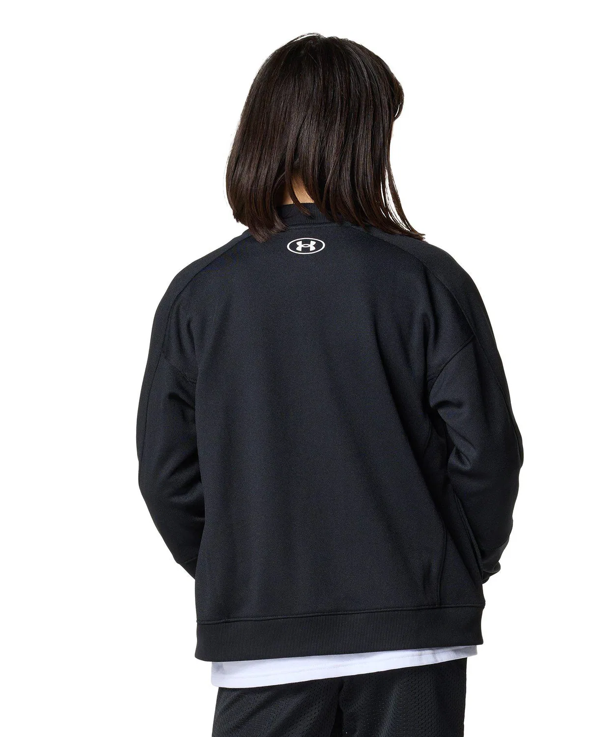 Куртка тренировочная UA Track Novelty Jacket, полиэстер, чёрный — фото 2