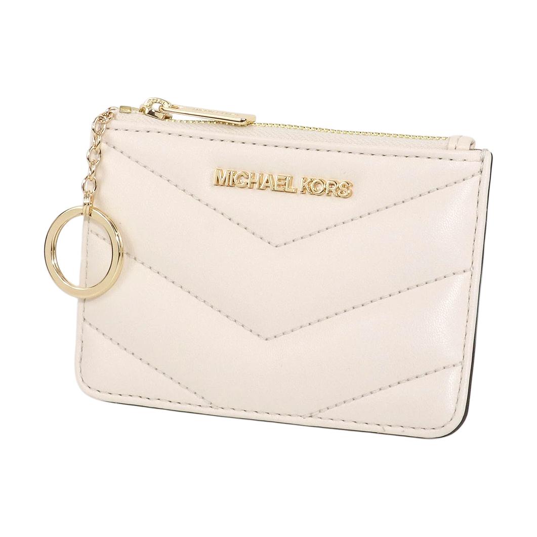 

MICHAEL KORS Кошелек Jet Set Travel Polyurethane для монет женский молочно-белый