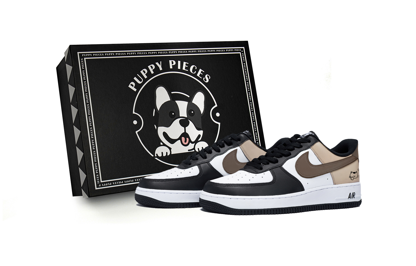 

Nike Фрагмент Air Force 1 Puppy, специальные низкие кроссовки для скейтборда, мужские, белые