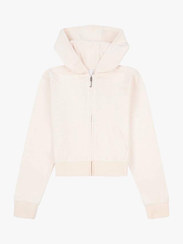Детская велюровая худи с молнией в тон Juicy Couture, Shell — фото 4
