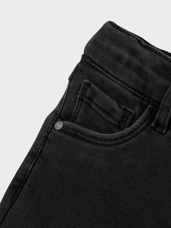 Name it Термоджинсы NMFSALLI BOOT FLEECE из черного денима — фото 4