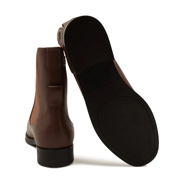 Приподнятые кожаные ботильоны essent thermo bootie Tommy Hilfiger, коричневый — фото 4