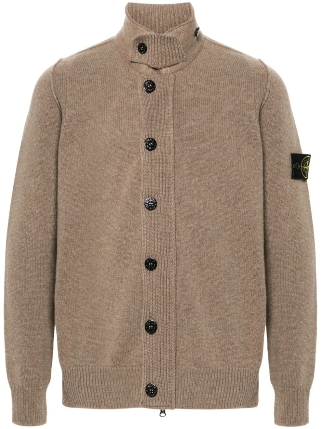 

Stone Island кардиган с нашивкой Compass, коричневый