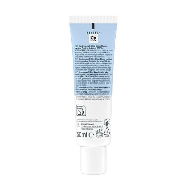 Солнцезащитный флюид для контроля жирности кожи SPF50+ 50 мл NEUTROGENA — фото 2