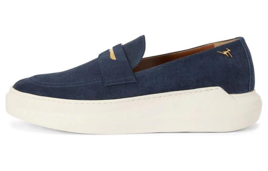 

Новые замшевые лоферы Conley Giuseppe Zanotti, Blue