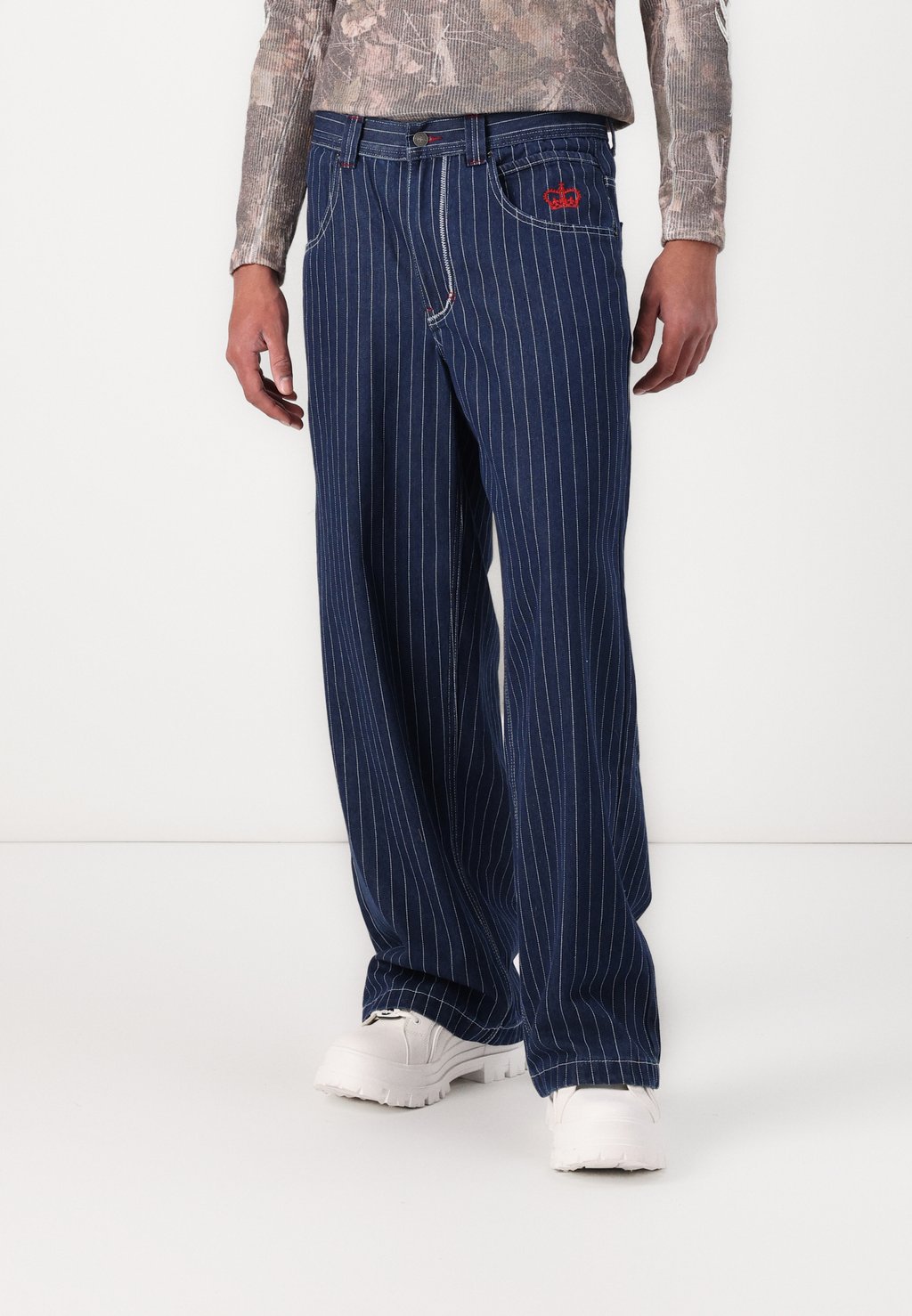 

Джинсы прямого кроя PINSTRIPE CARPENTER UNISEX Jaded London, синий