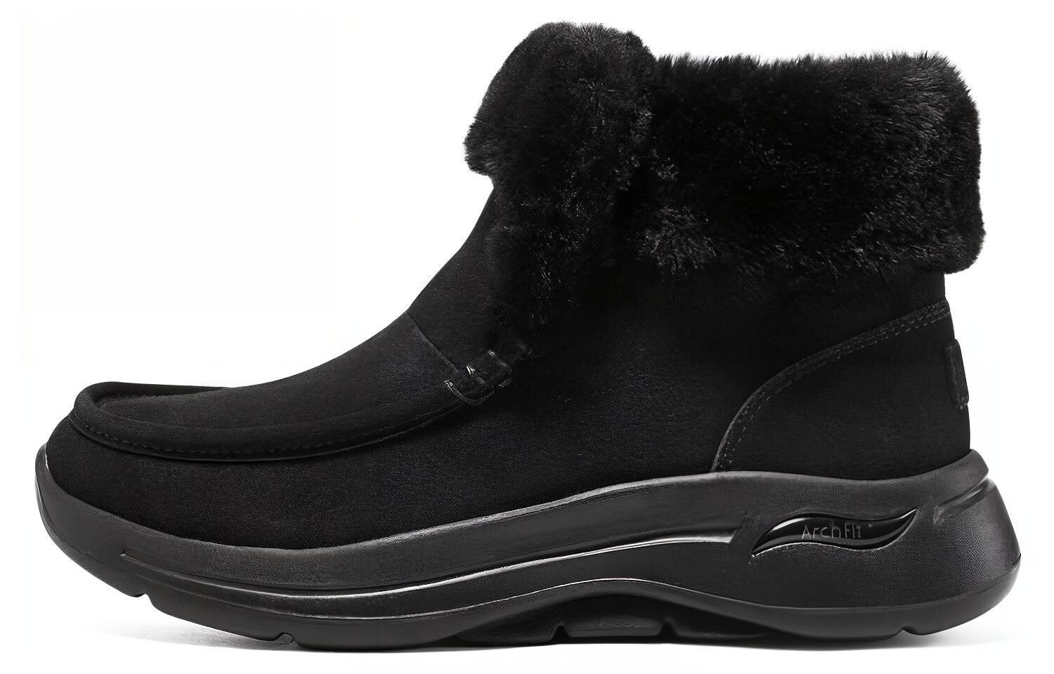 Зимние ботинки Skechers на толстой подошве, черный