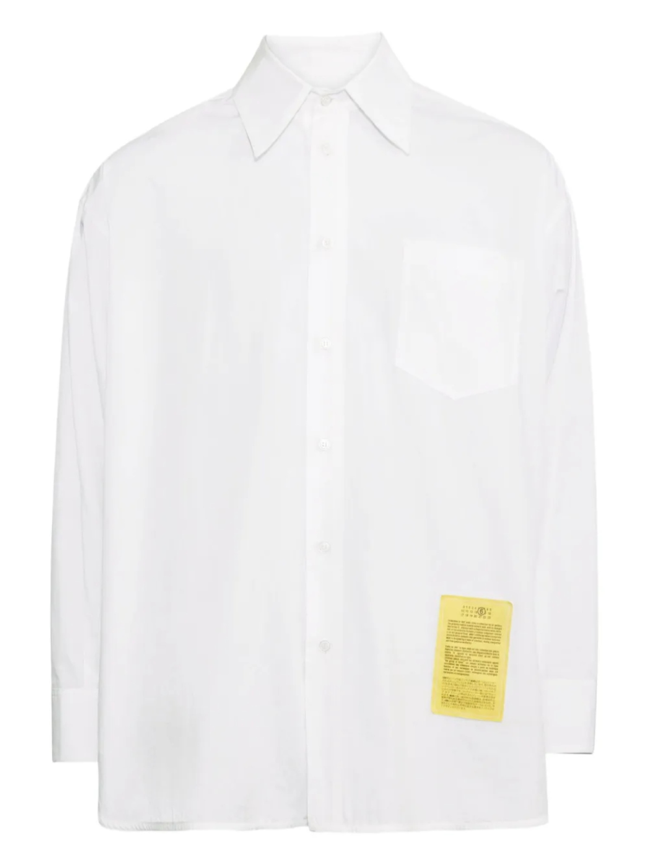 

Футболка с нашивкой в виде цифр MM6 Maison Margiela, белый