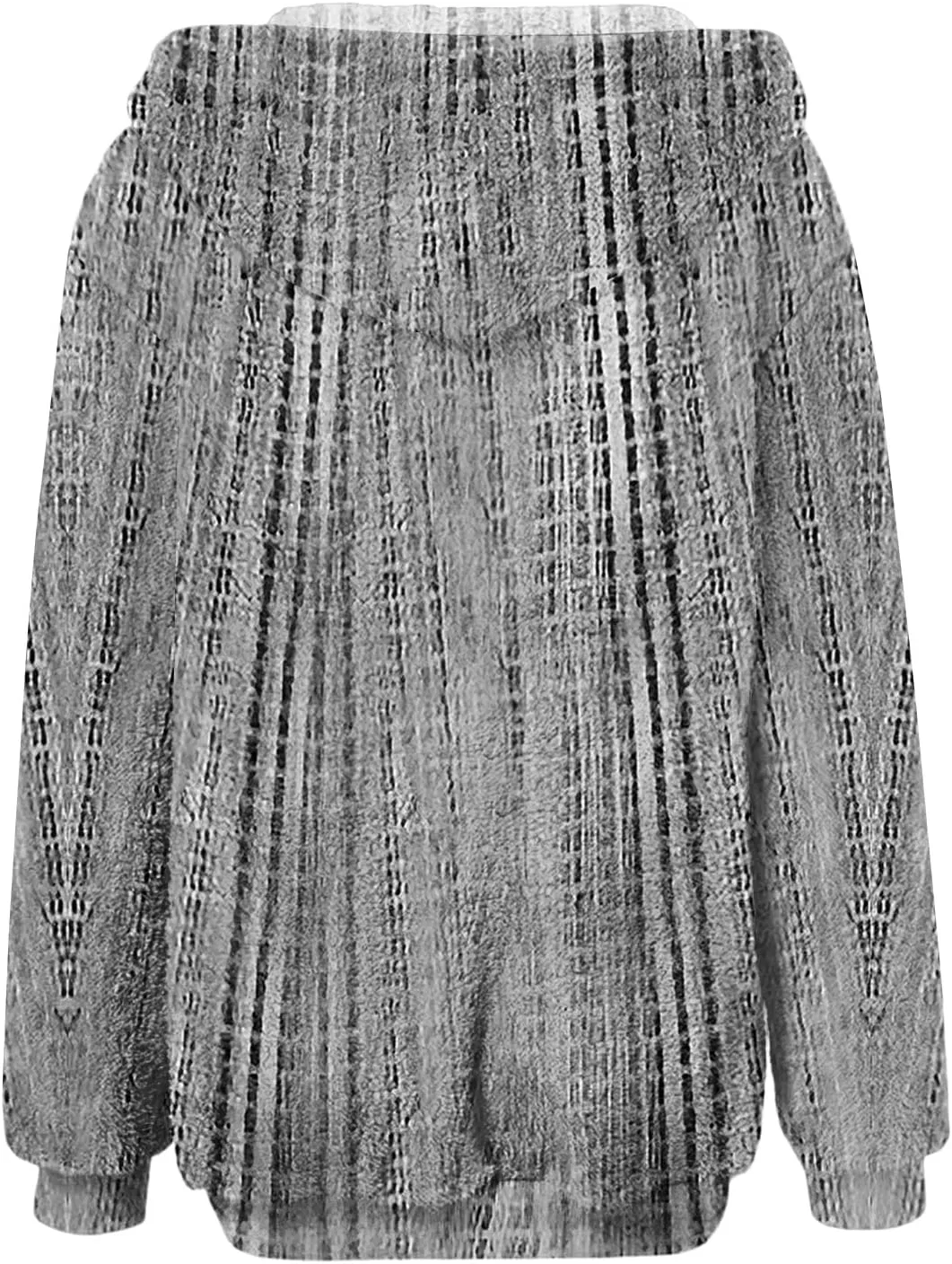 Женская флисовая кофта на молнии, с капюшоном, бренд Generic, цвет 3-gray — фото 3