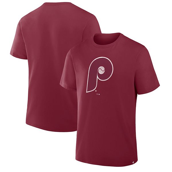 

Мужская футболка Philadelphia Phillies с винтажным логотипом в бордовом цвете Fanatics