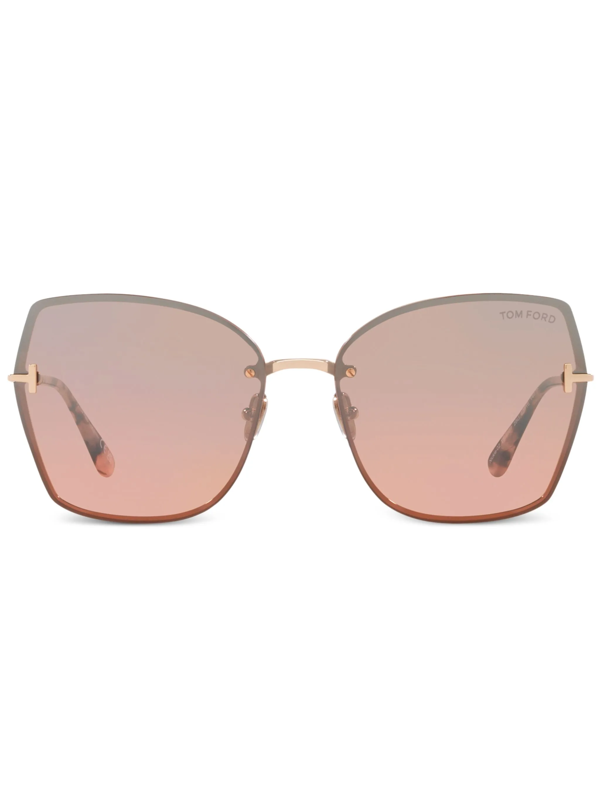 

Солнцезащитные очки Nickie в массивной оправе Tom Ford Eyewear, золотистый