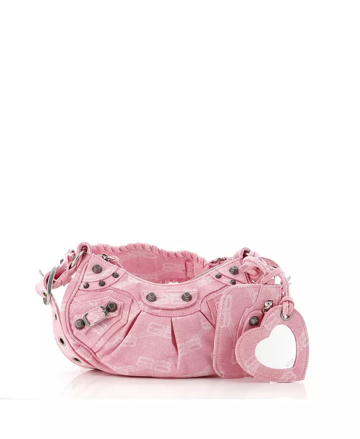 

Сумка через плечо Le Cagole Giant Studs XS BB Denim Pre-Owned Balenciaga, розовый