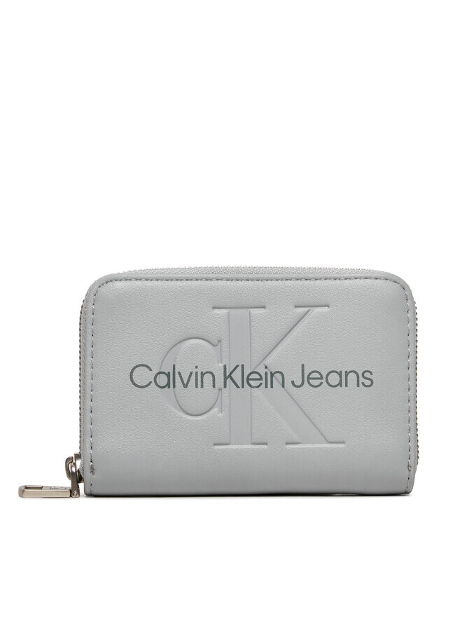 

Кошелек Sculpted Med Zip Around Mono Calvin Klein, серый