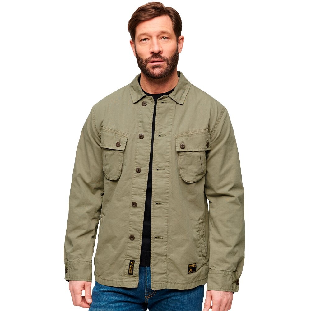 

Куртка Superdry Military overshirt, зеленый