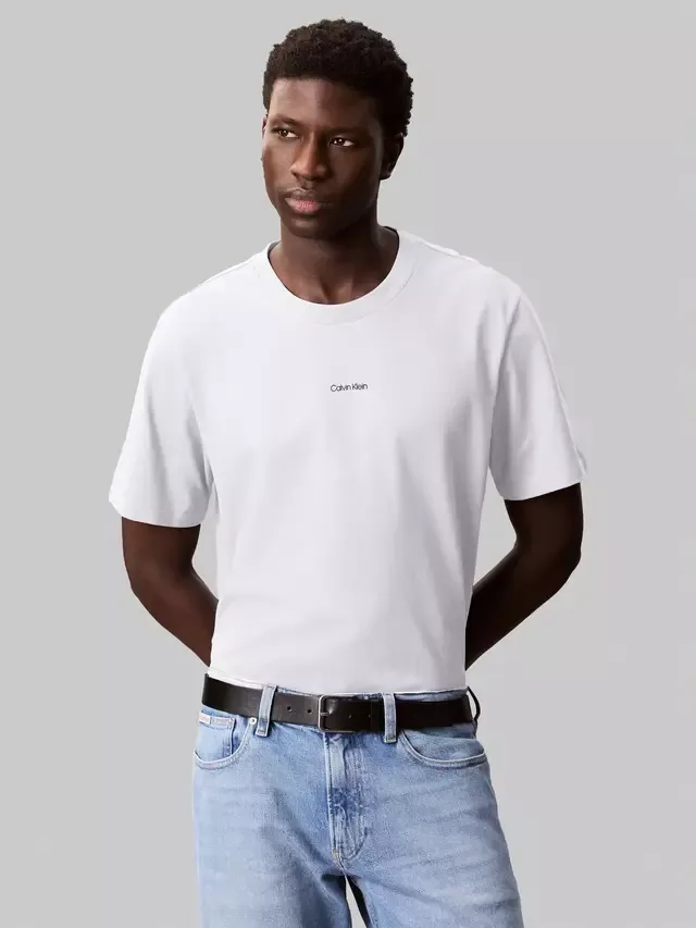 Футболка с логотипом, ярко-белая Calvin Klein
