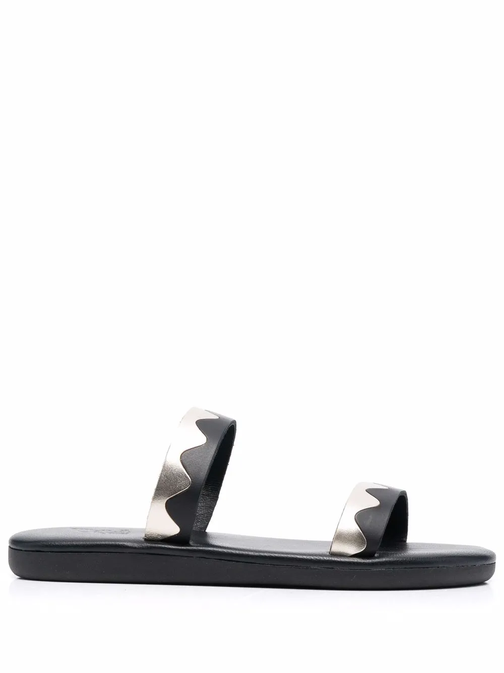 Шлепанцы Paralia с узором зигзаг Ancient Greek Sandals, черный