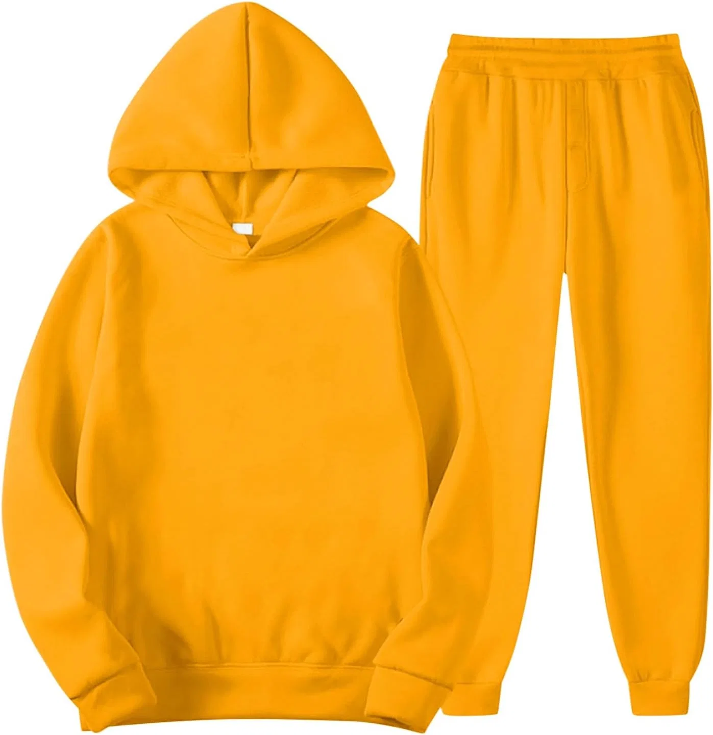 Спортивный костюм для мальчиков и девочек, 2 предмета, флис, Yellow — фото 4