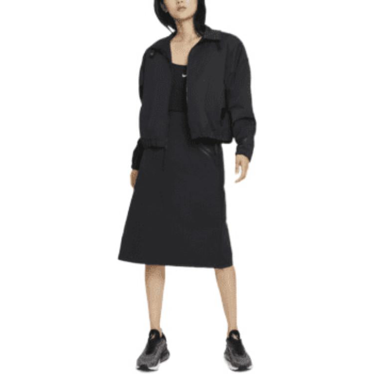 Юбка (WMNS) Nike Sportswear Tech Pack Casual Sports Solid Color Breathable A Black — фото 3