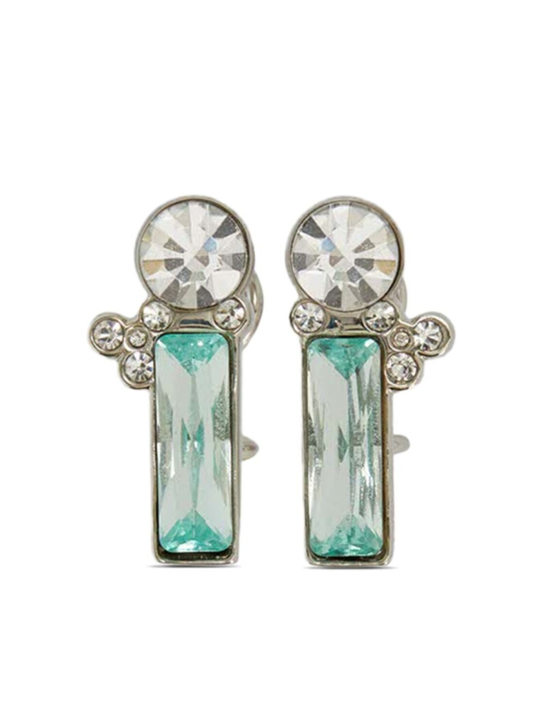 

Серьги-подвески с кристаллами Jil Sander, серебряный