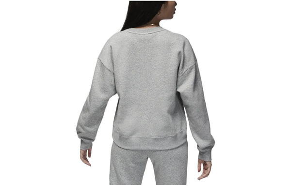 Толстовка (WMNS) Air Jordan Brooklyn Fleece Crewneck Sweatshirt 'Grey', серый — фото 2