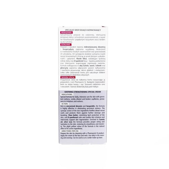 Крем для лица Pharmaceris — Специальный успокаивающий и укрепляющий , , N Active-Capilaril Forte, 30 мл — фото 2