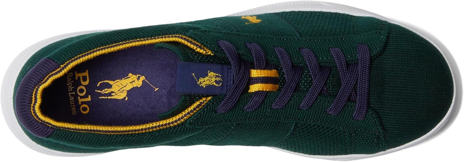 POLO RALPH LAUREN Mens Heritage Court Ii Knit Sneaker, Green — фото 2