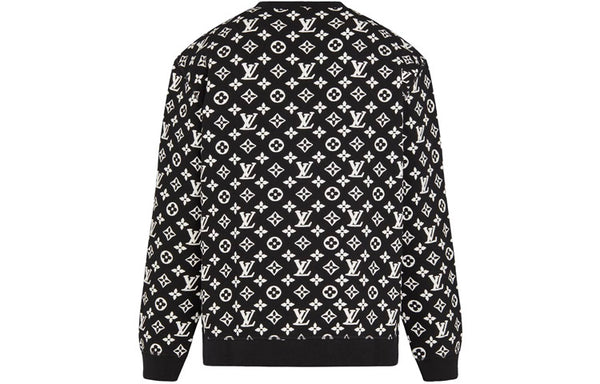 Толстовка jacquard round collar male black Louis Vuitton, черный — фото 2