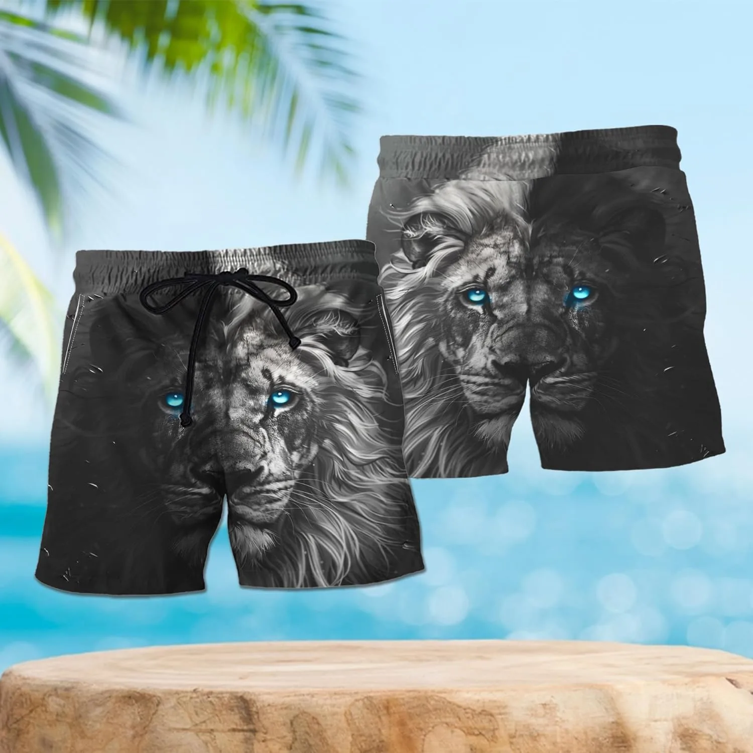 Мужские плавки Lionn - комплект плавок Lion Art с сетчатой подкладкой GENERIC, Lionn_32 — фото 2