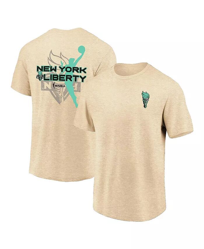 

Футболка мужская и женская Natural New York Liberty WNBA Team Elite Fanatics
