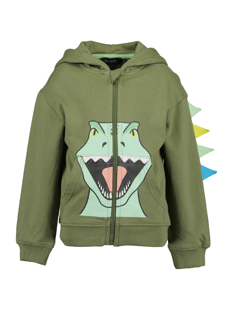 

Толстовка с капюшоном на молнии BLUE SEVEN, цвет Khaki/Mint