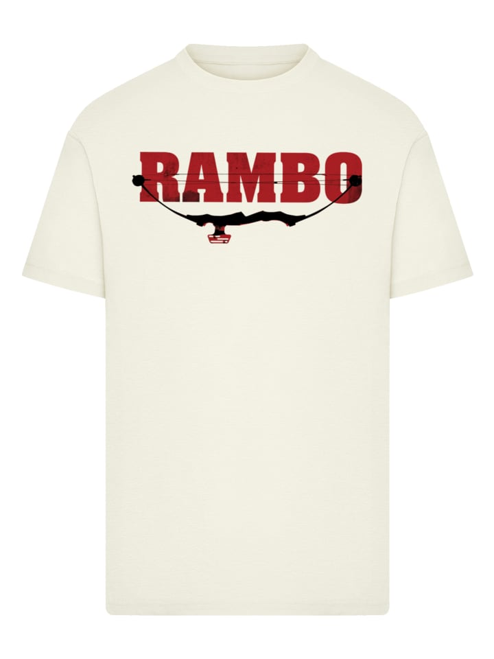 

Футболка с логотипом Rambo и блочным луком в песочном цвете F4NT4STIC, Бежевый, Футболка с логотипом Rambo и блочным луком в песочном цвете F4NT4STIC