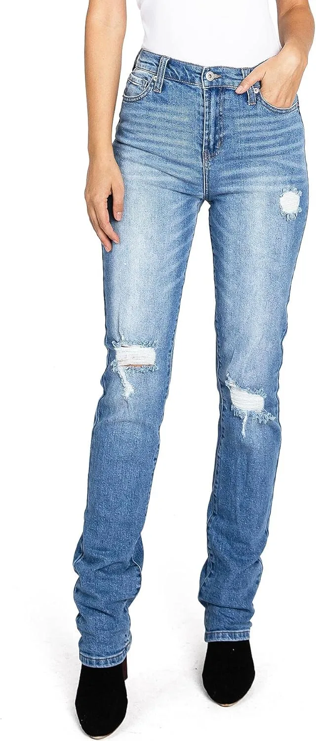 

Celebrity Pink джинсы для девушек с высокой посадкой, Slim Fit, прямые Celebrity Pink Jean