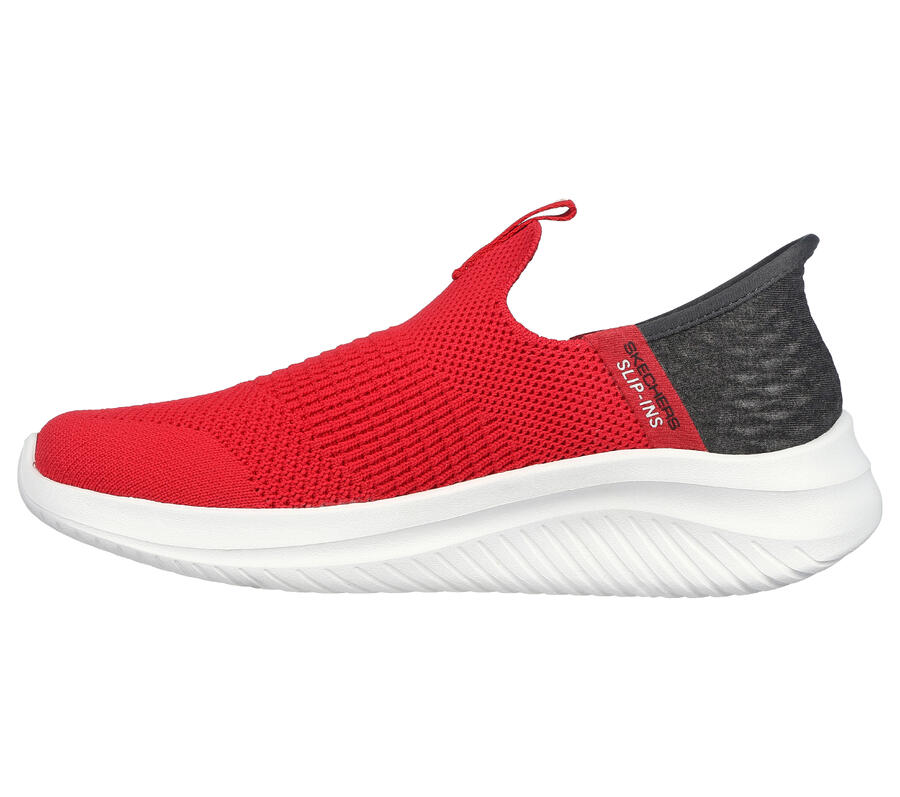SKECHERS Детские кроссовки ULTRA FLEX 3.0 SMOOTH STEP Slip-On, красные/черные — фото 4