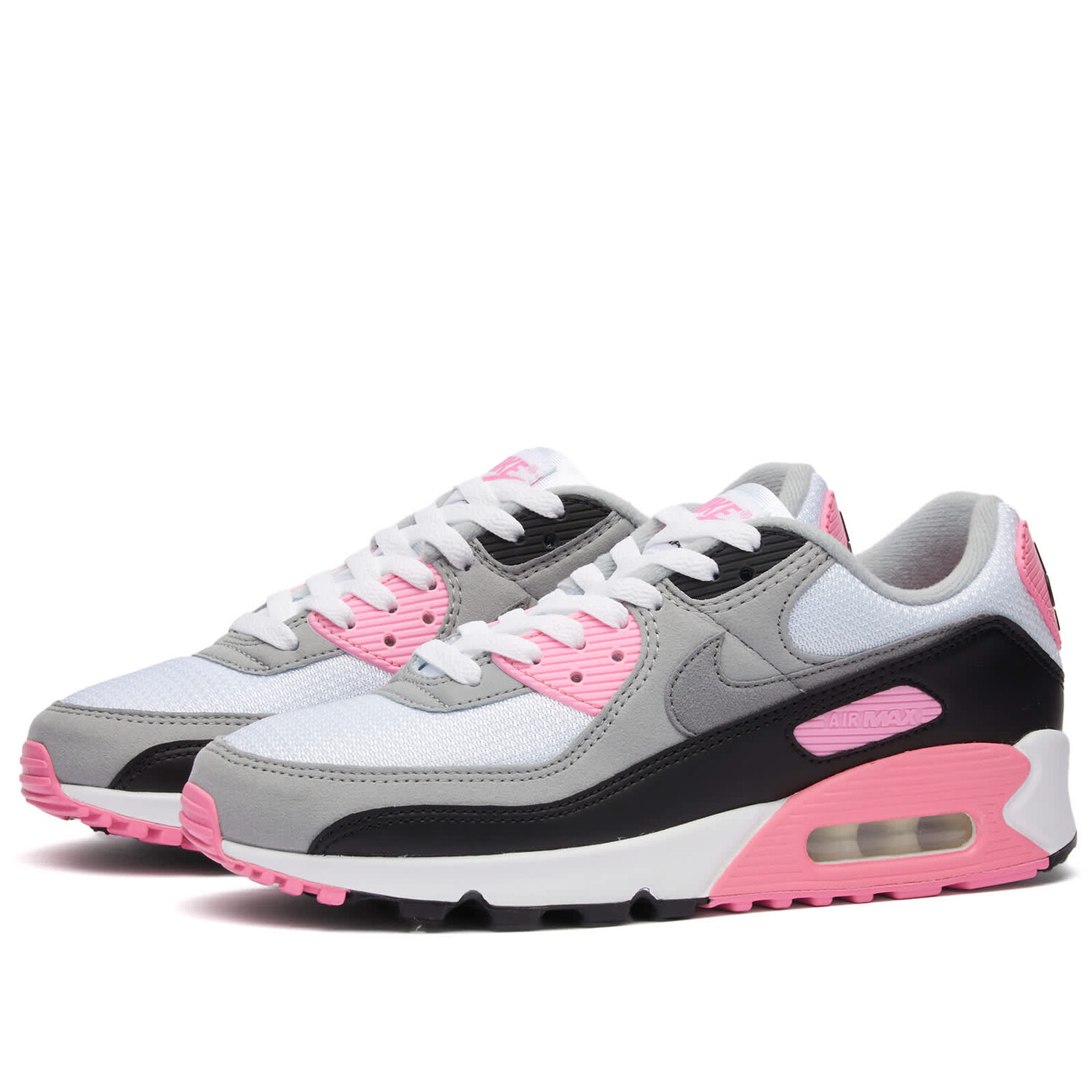 

Кроссовки Nike Air Max 90 W, цвет White, Grey, Rose & Black, Серый, Кроссовки Nike Air Max 90 W, цвет White, Grey, Rose & Black