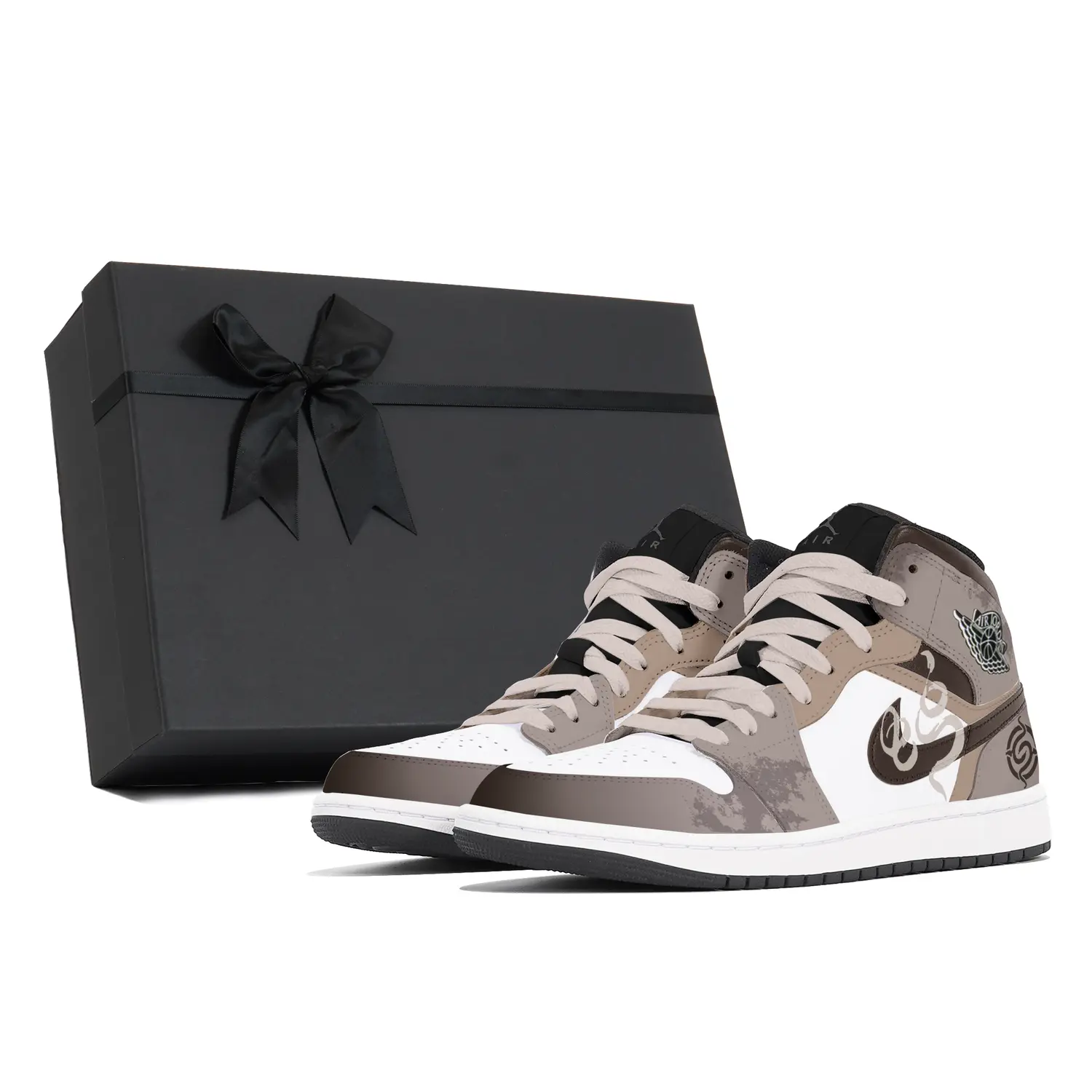 

Jordan Air 1 Sandstorm устойчивые к истиранию кроссовки Mid Top Vintage мужские Camel