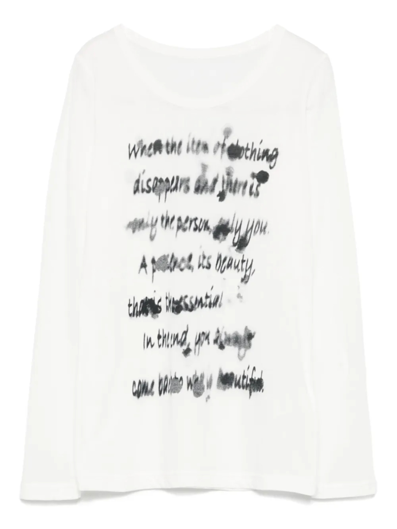 

Yohji Yamamoto топ Airy, белый