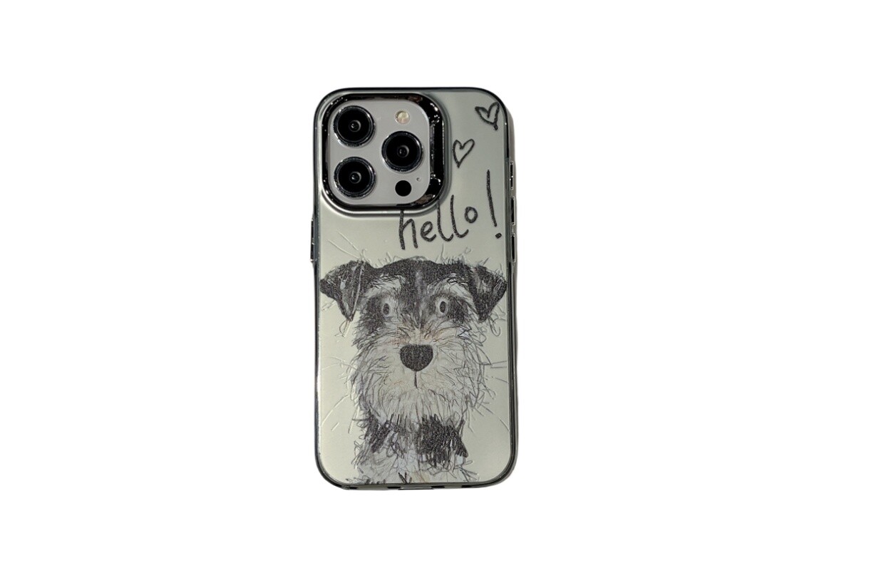 

Чехол для телефона Dis с котом Discat, Scribbled dogs