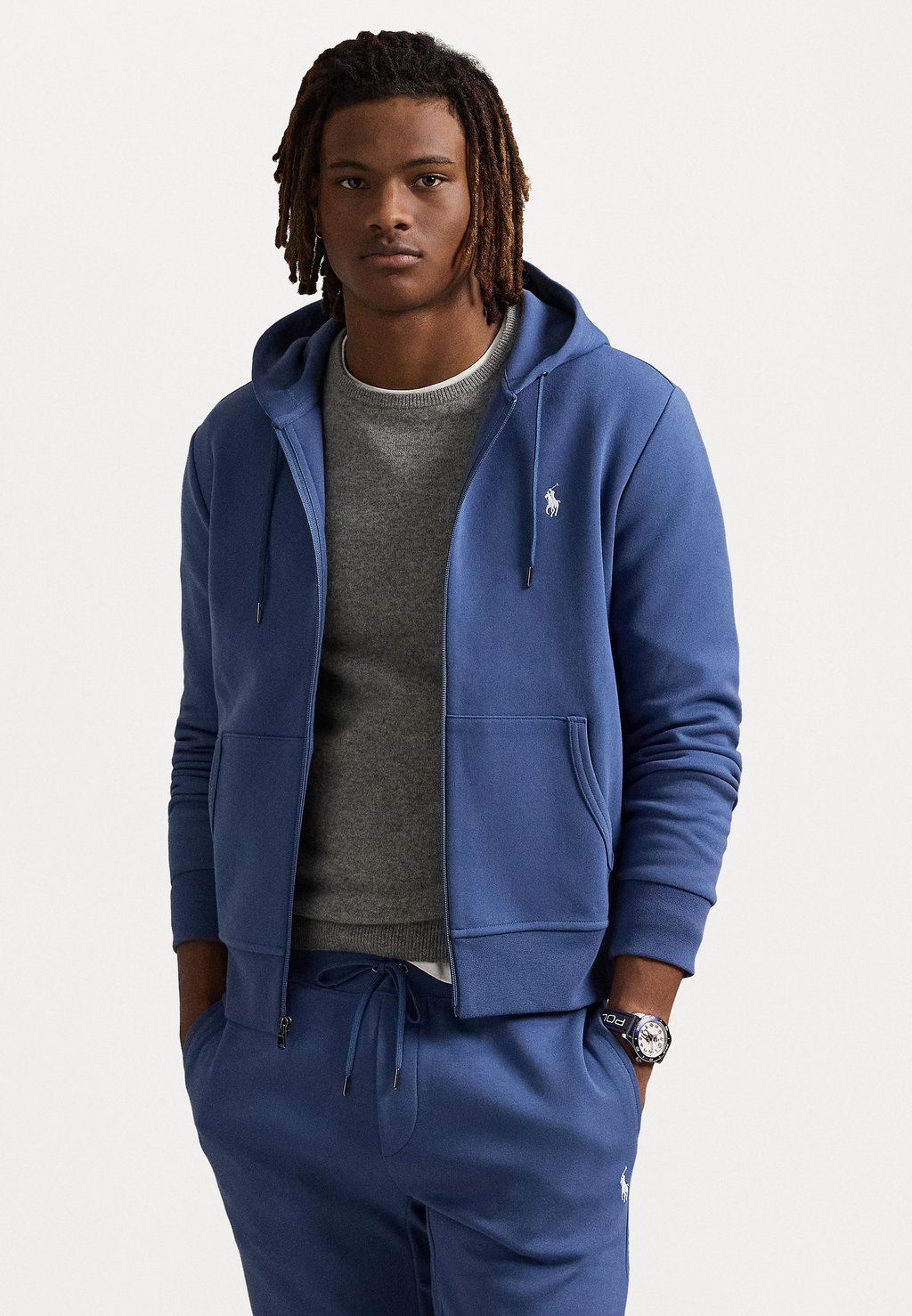 

Толстовка на молнии DOUBLE-KNIT FULL-ZIP HOODIE Polo Ralph Lauren, оранжевый