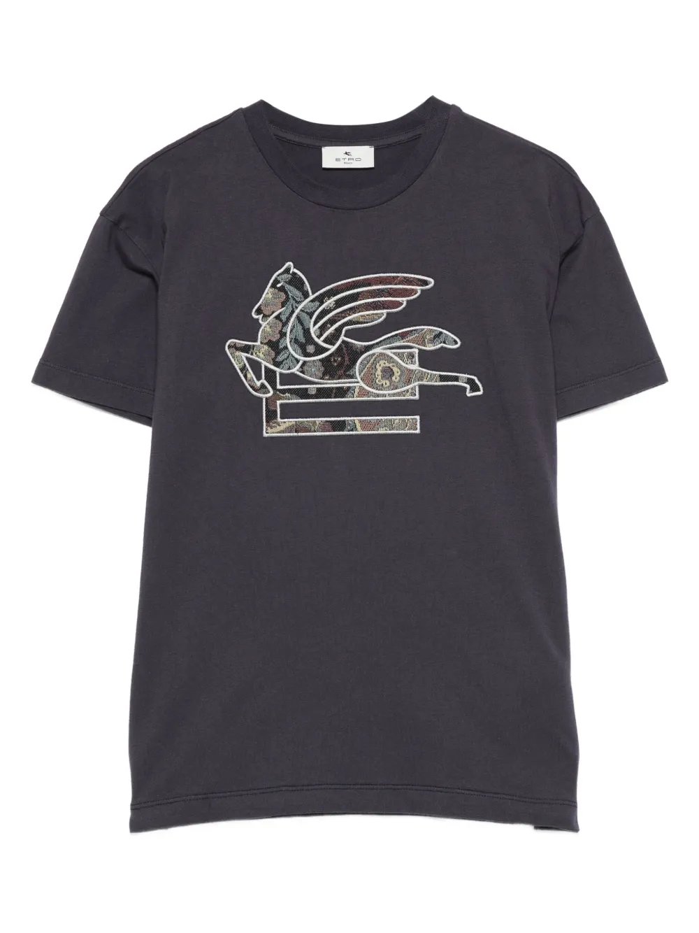 

Футболка с декором Pegaso ETRO KIDS, синий